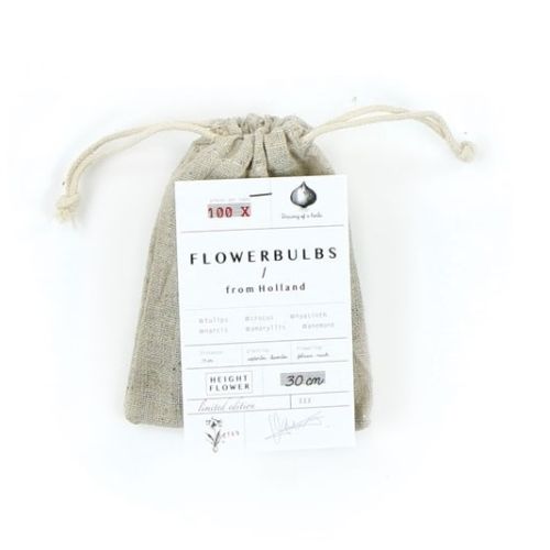 Linen bag with flower bulbs - Image 2